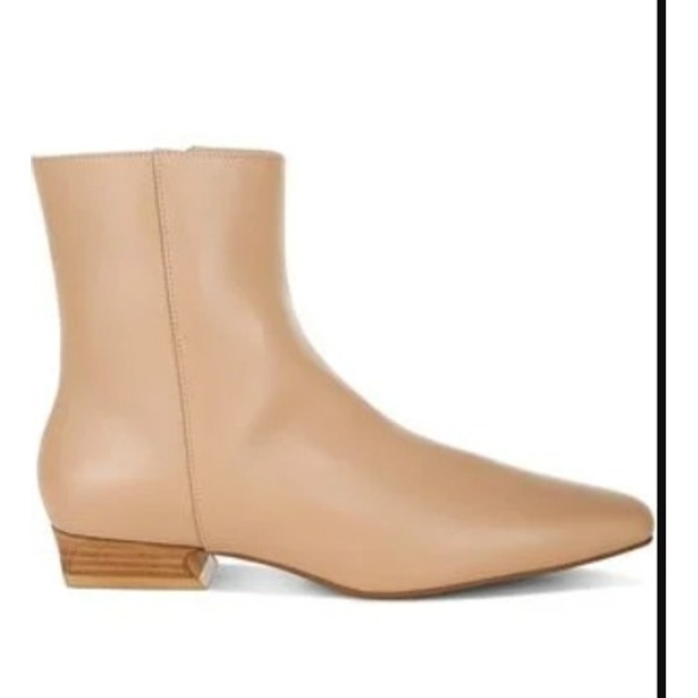 Rag & Co Women's Soft Supple‎ Leather Ankle Boots Square Toe  EU 41 US 10 NEW